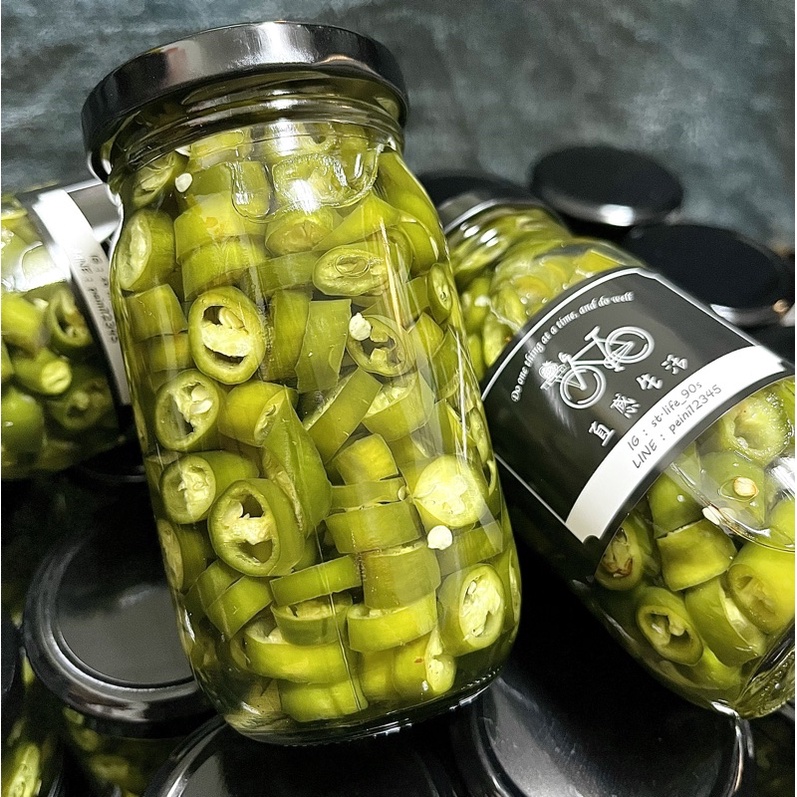 開胃配料🔥星馬道地醃青辣椒清爽脆口［100%無添加化學物］Pickled Green Chilli