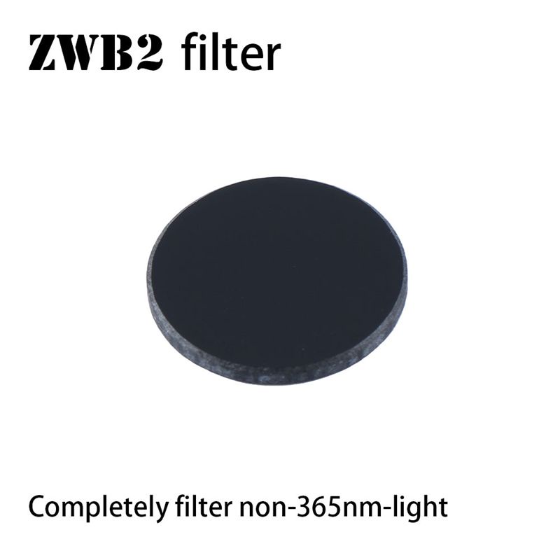 20.5mm 直徑/2mm 厚度 ZWB2 過濾器適用於 Convoy S2 S2+ 365nm 紫外線手電筒過濾器可見