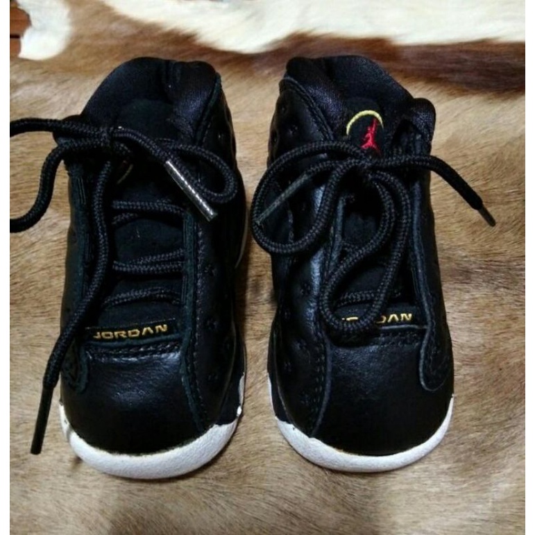 👟（限量絕版初版品）Nike 2c  baby   jordan- 13代-  黑白色（嬰幼兒鞋正品）