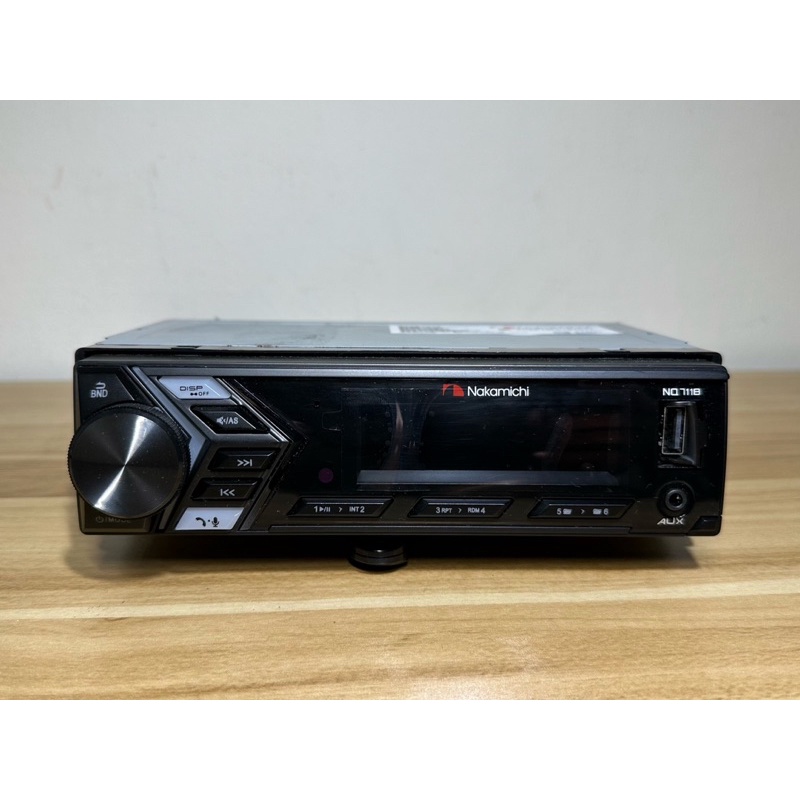 日本 Nakamichi 中道 NQ711B汽車音響主機 車用音響 藍芽 AUX USB