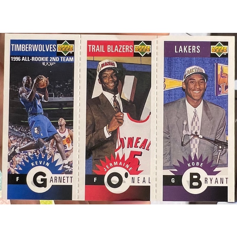 NBA 球員卡 Kobe Bryant Garnett 1996-97 CC mini-cards 新人特卡