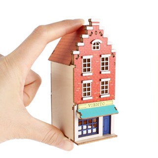 Youngmodeler Hobby 木製模型套件 Cafe de EUROPE VIENTO 建築套件街景模型套件