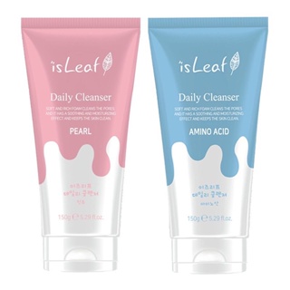 韓國 isLeaf 洗面乳 潔顏乳 玻尿酸 保濕 珍珠 臉部清潔