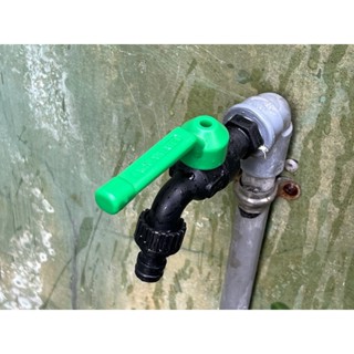 【AquaMate】 塑膠水龍頭 4分 塑鋼球閥水龍頭 洗衣機龍頭(附4分水嘴) 現貨 臺灣製