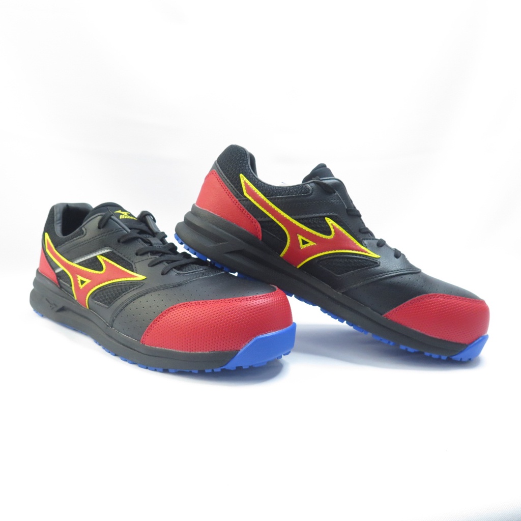 Mizuno LS II 防護鞋 工作鞋 安全鞋 鞋頭防護 3E楦 F1GA213491 黑x紅【iSport】