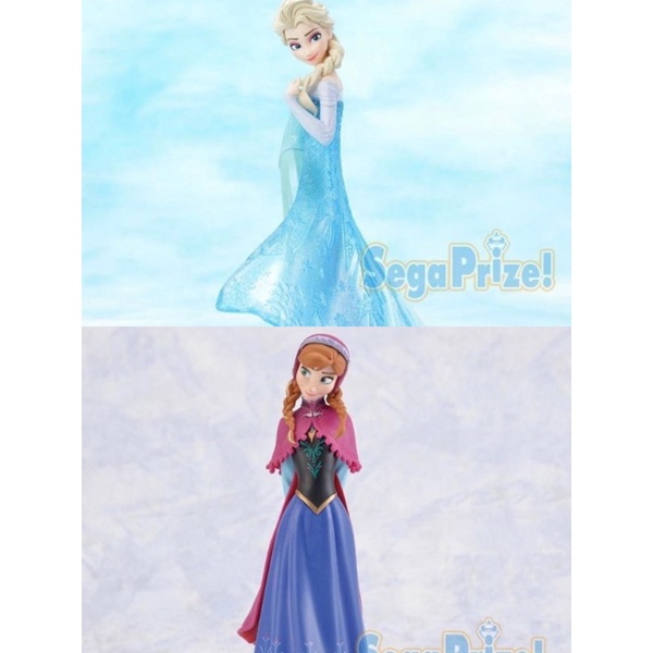 《羽晴小舖》SEGA 日本正版 迪士尼 冰雪奇緣 Frozen 艾莎 安娜 冰雪奇緣2 景品 模型公仔 合售