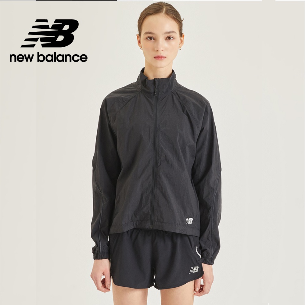 【New Balance】 NB 可收納外套_女性_黑色_WJ21264BK