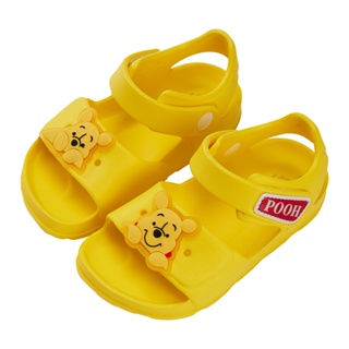 [新竹-實體門市]正版迪士尼童鞋 小熊維尼 立體造型防水涼鞋-黃