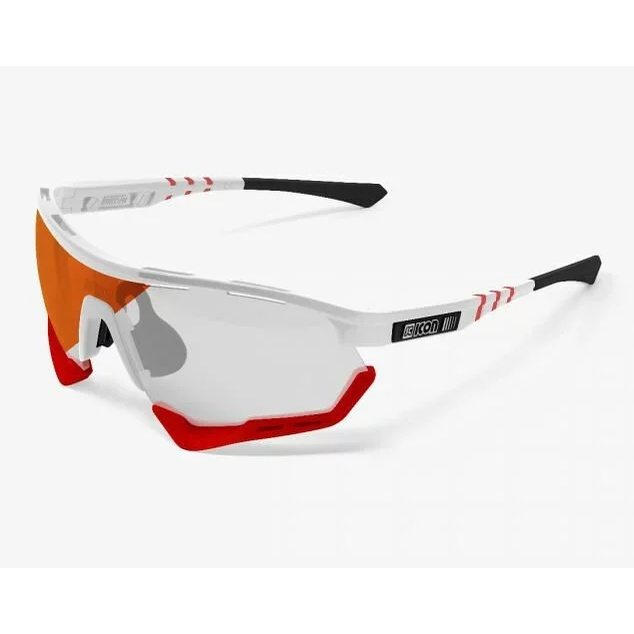 [SCICON] AEROTECH XL 亮白框/紅片(變色片) 自行車風鏡 太陽眼鏡 風鏡 巡揚單車