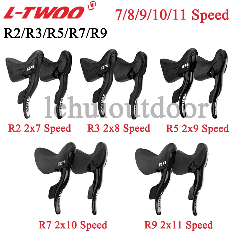 Ltwoo R2 2x7/R3 2x8/R5 2x9/R7 2x10/R9 2x11 速度公路自行車變速桿剎車兼容 sh