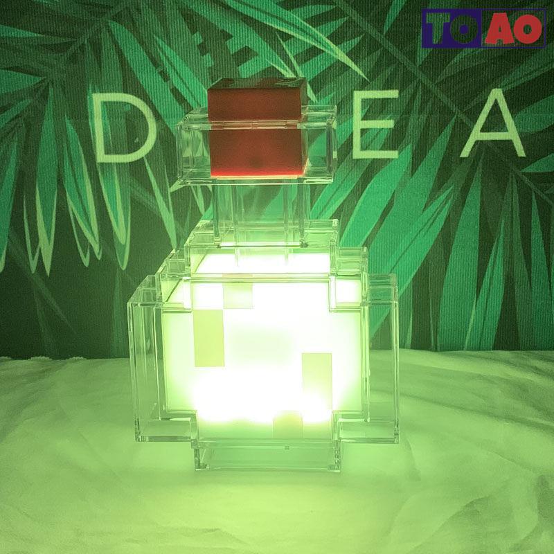 「TOAO」我的世界游戲周邊Minecraft火把火炬led夜燈充電礦燈鉆石燈變色瓶