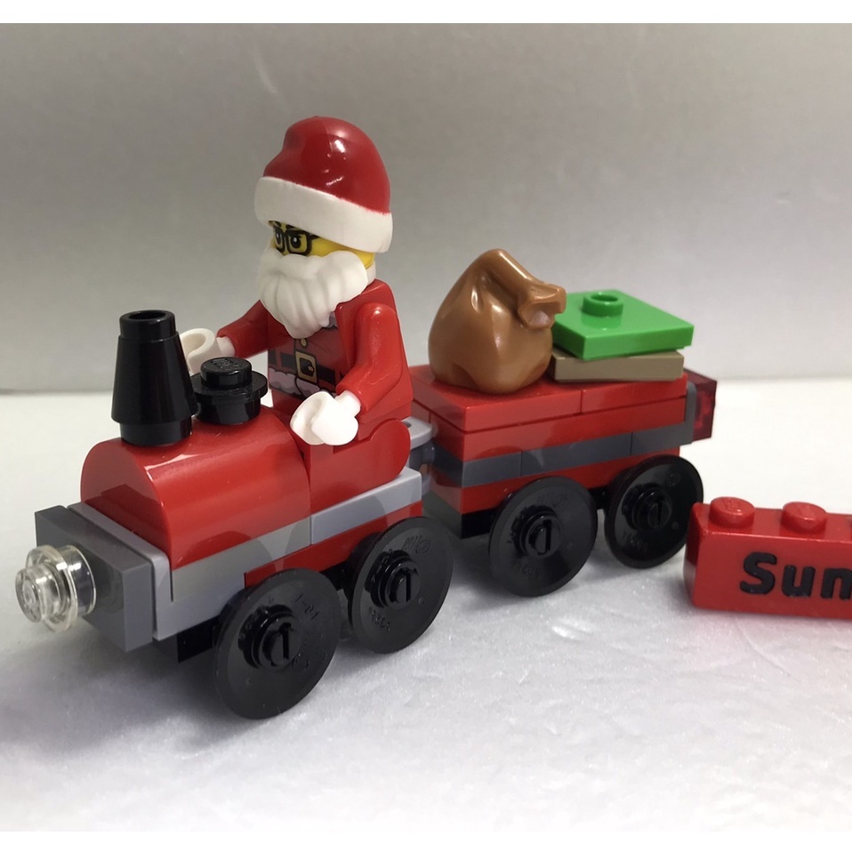 【積木2010】樂高 LEGO 聖誕老人 + 聖誕火車 套組 / 聖誕禮物 (無說明書)