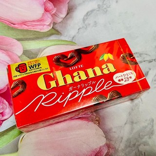 ［大貨台日］日本 LOTTE 樂天 Ghana 迦納 愛心造型牛奶可可 58g 盒裝 ^_^多款供選