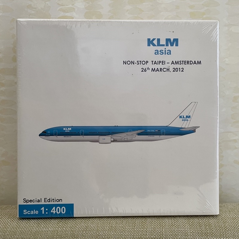 荷蘭皇家航空KLM｜2012年波音777-200飛機模型1:400