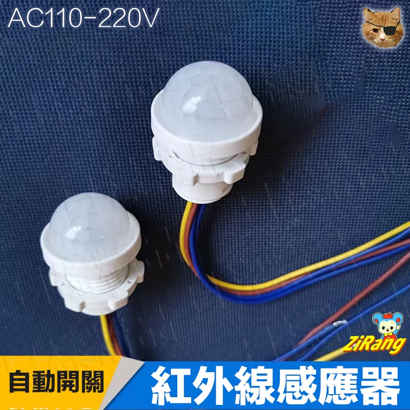 《日漾》附發票 紅外線人體感應器 110V 220V 節能省電光控開關 適用LED燈 全電壓 人體感應器開關探頭