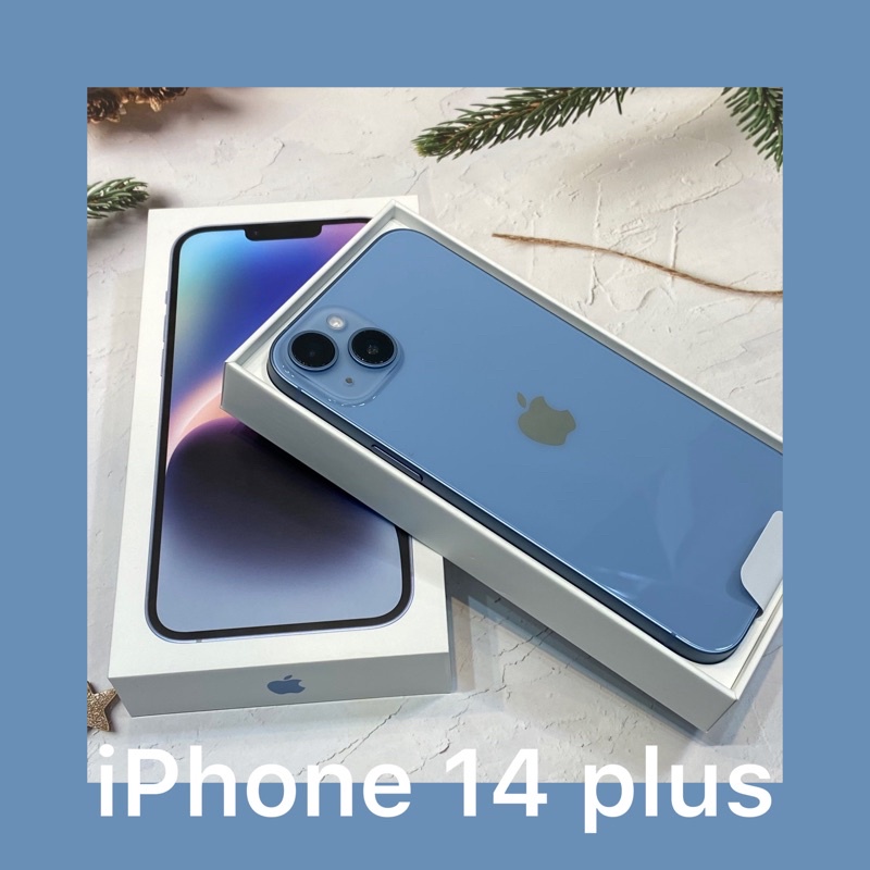 🔺拆封新機 iPhone 14 plus 128g 藍色 ⚡️ 14plus 二手 中古 福利 128 藍
