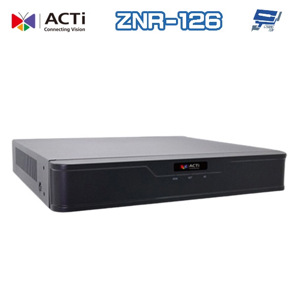 昌運監視器  ACTi ZNR-126 8路 單硬碟 NVR 錄影主機 請來電洽詢
