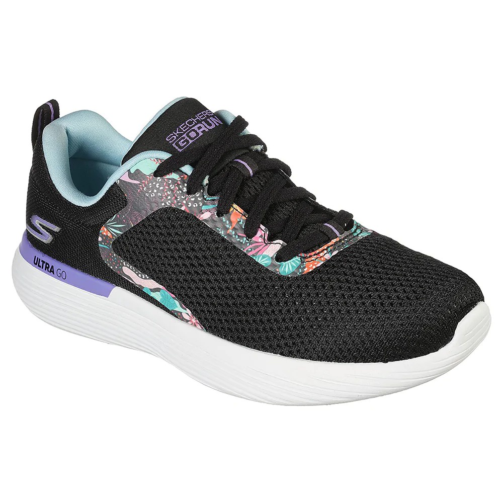 Skechers Go Run 400 V2 女式慢跑鞋 - 128199-BKBL 青春設計、軟材料、運動用品