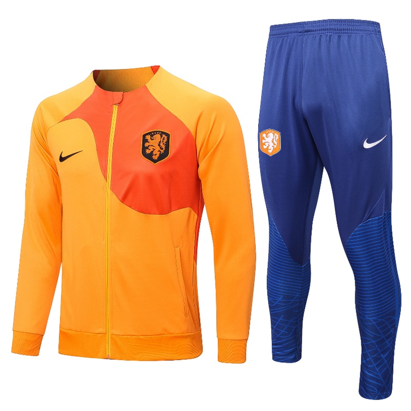 2022/23 荷蘭荷蘭長袖足球夾克運動服訓練服頂級品質 A+++ 球衣荷蘭