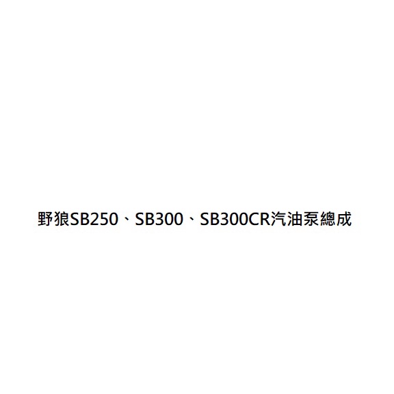 大野狼SB250汽油泵總成 大野狼SB300汽油泵總成 大野狼SB300CR汽油泵總成 三陽正廠零件 三陽公司貨