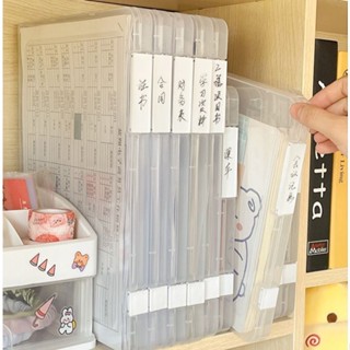 A4透明資料盒 塑膠檔案夾 紙質檔案收納盒 檔案盒 試卷票據收納盒 辦公檔案盒 卡扣資料整理盒 多功能證件收納盒