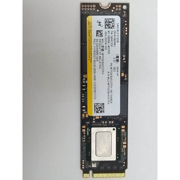 🍎現貨🥕美光Micron 3400 1TB M.2 NVME1.4 PCIE Gen4x4超高速SSD，6600MB/s