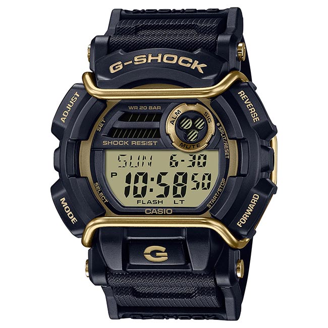 【CASIO卡西歐】G-SHOCK 經典復刻 GD-400GB-1B2 兩百米防水 運動電子錶 黑/金 台南 時代鐘錶