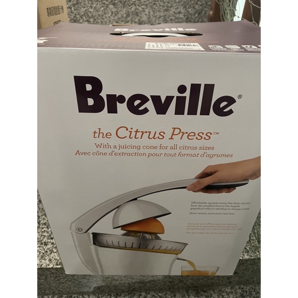 Breville BCP600XL 百富利榨汁機 柳丁機 全新