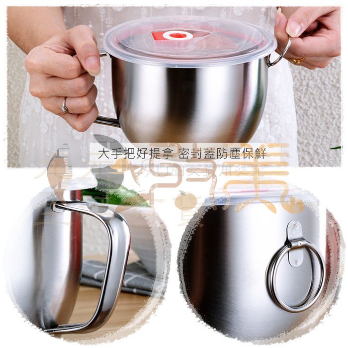 #304不鏽鋼泡麵碗/14cm M-5891 可直火加熱 可使用電磁爐 煮麵鍋 附蓋碗 保鮮碗 露營用碗【soLife】