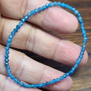藍磷灰石 藍鋰輝石 手鍊 手環 手珠 刻面珠 切面 3mm 天然❤水晶玉石特賣#R144