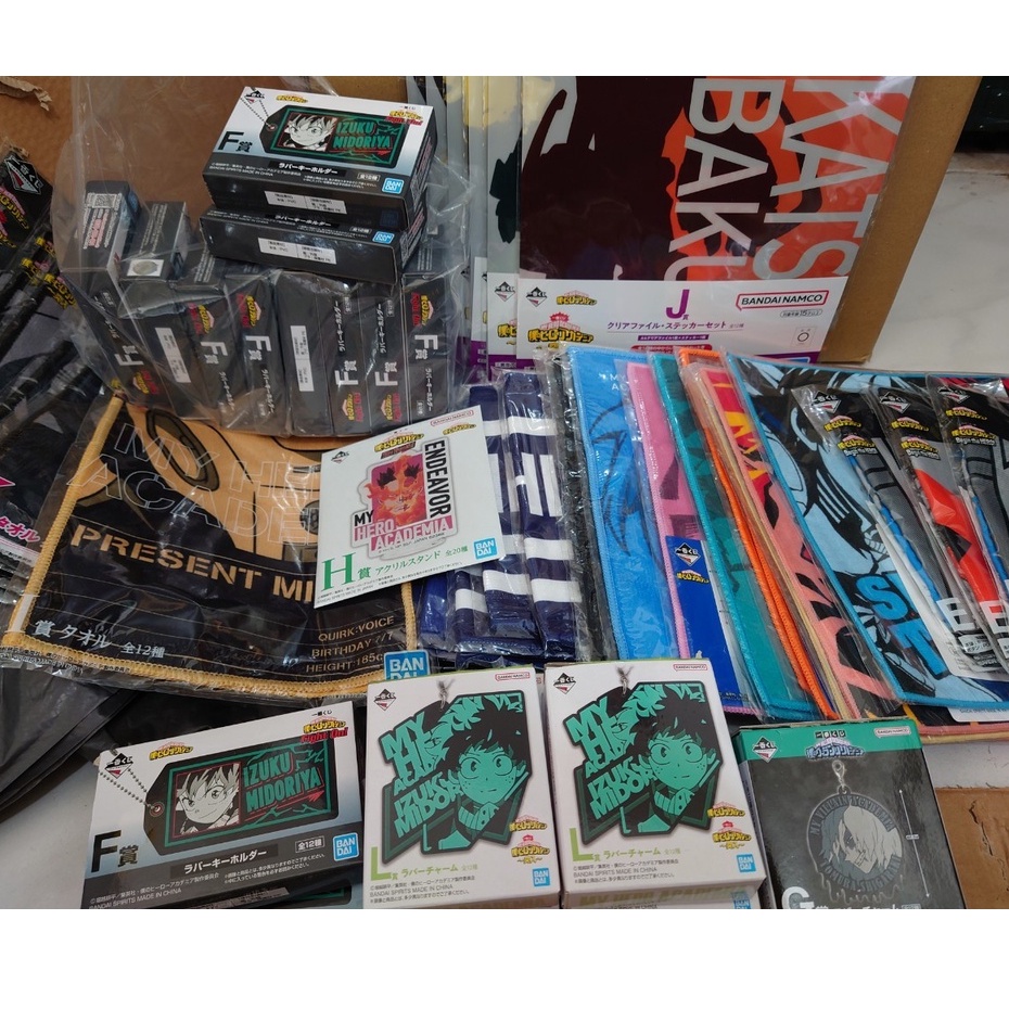 我英小賞區 一番賞 我的英雄學院 小賞 長毛巾 方巾 軟膠吊飾 壓克力立牌 爆豪 轟 安德瓦 相澤 死柄木 渡我 霍克斯