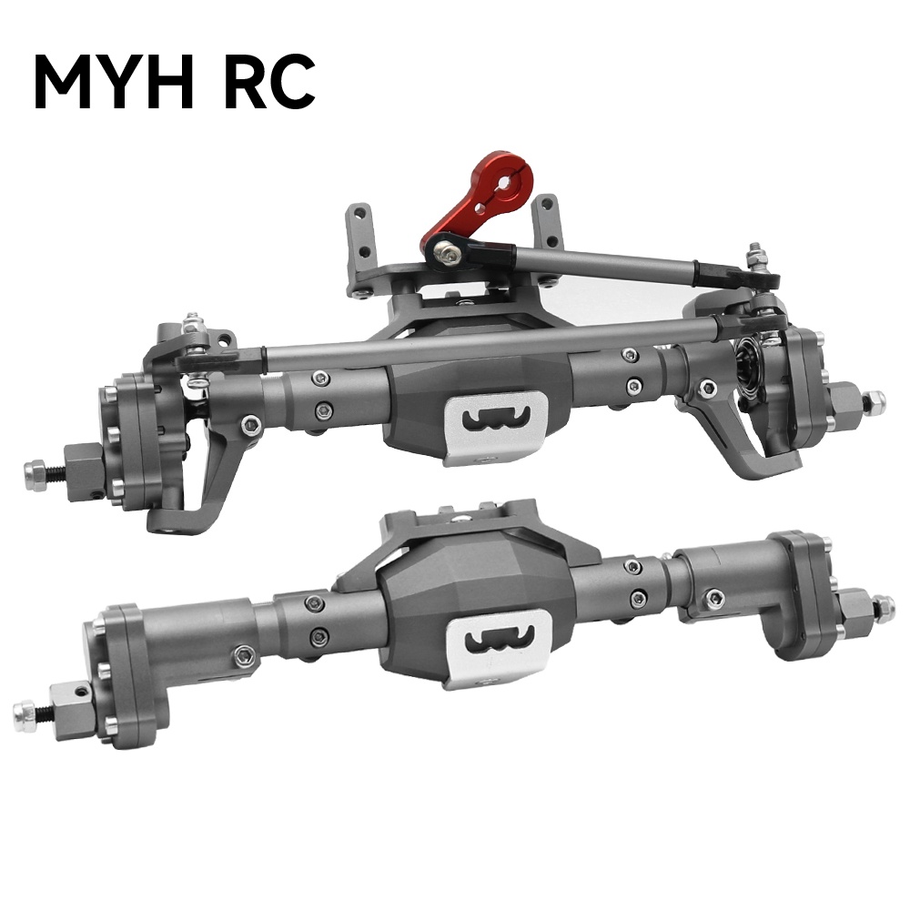 AXIAL Myhrc 全新 CNC 加工鋁合金前後門軸適用於 1/10 RC 履帶車軸向 SCX10 II 90046
