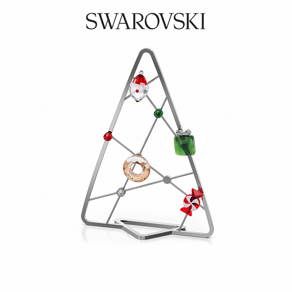 SWAROVSKI 施華洛世奇 Holiday Cheers帶有磁石的聖誕樹, 一套七件