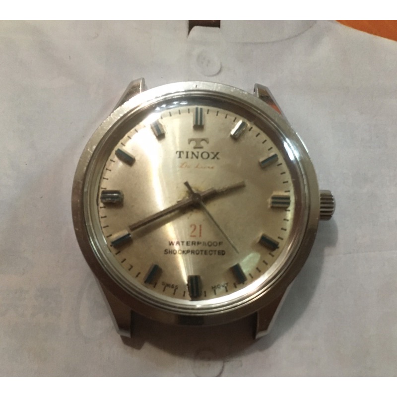 Tinox 古董錶 機械錶 老錶 38mm