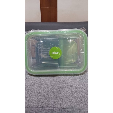 股東會紀念品👍宏碁紀念品Acer 耐熱 玻璃 分隔 保鮮盒 800ML