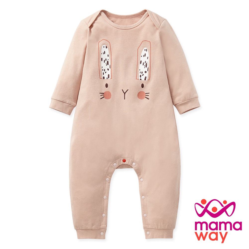 【Mamaway媽媽餵】BABY蓄熱保溫長袖連身衣-兔寶寶
