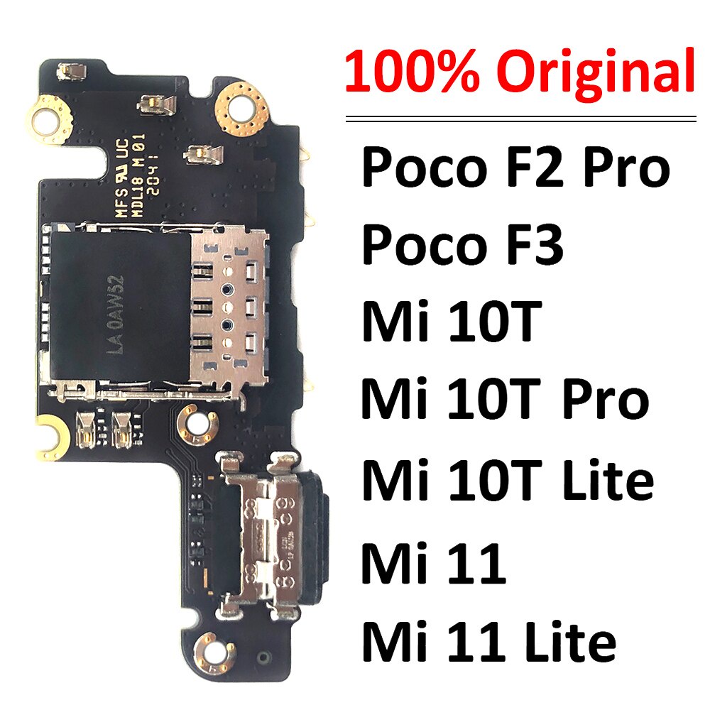 Usb 充電器底座連接器充電板端口麥克風排線適用於小米 Mi F2 Pro Poco F3 11 10T Mi10T P