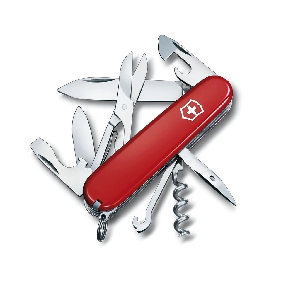 VICTORINOX 瑞士維氏 瑞士刀 Climber 14用 91mm 紅 1.3703