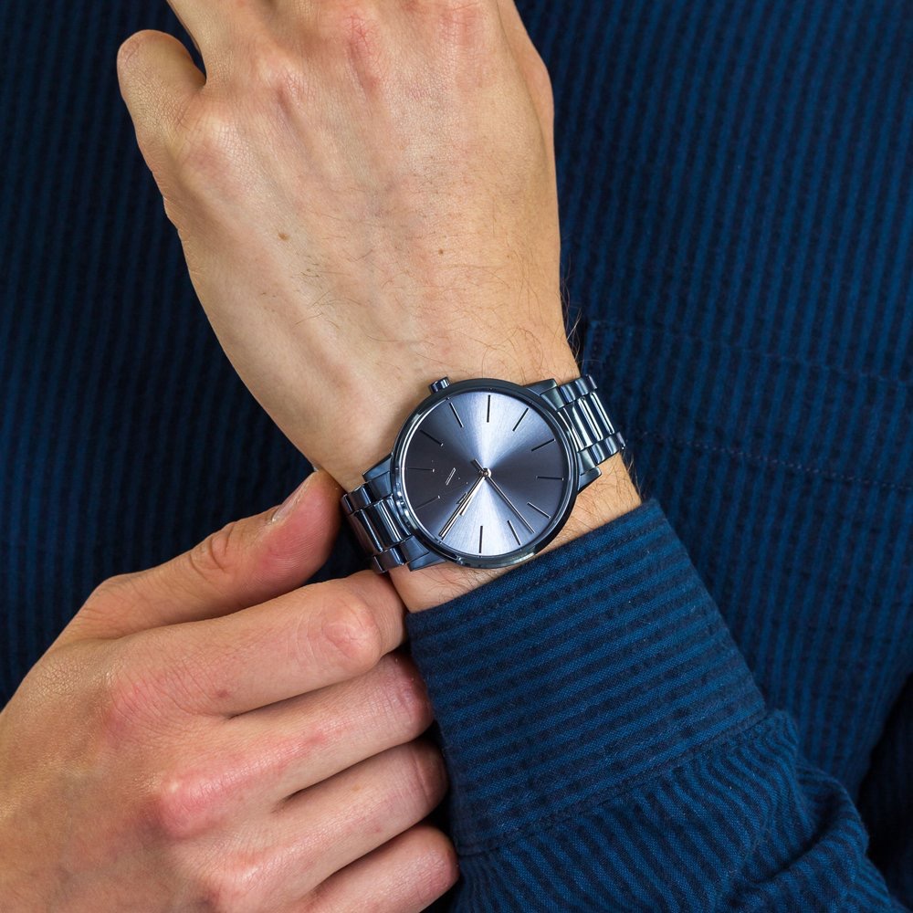 AX手錶 全新正品  AX2702 Armani Exchange 三指針藍色不銹鋼腕錶 男錶 女錶 手錶 鋼錶帶
