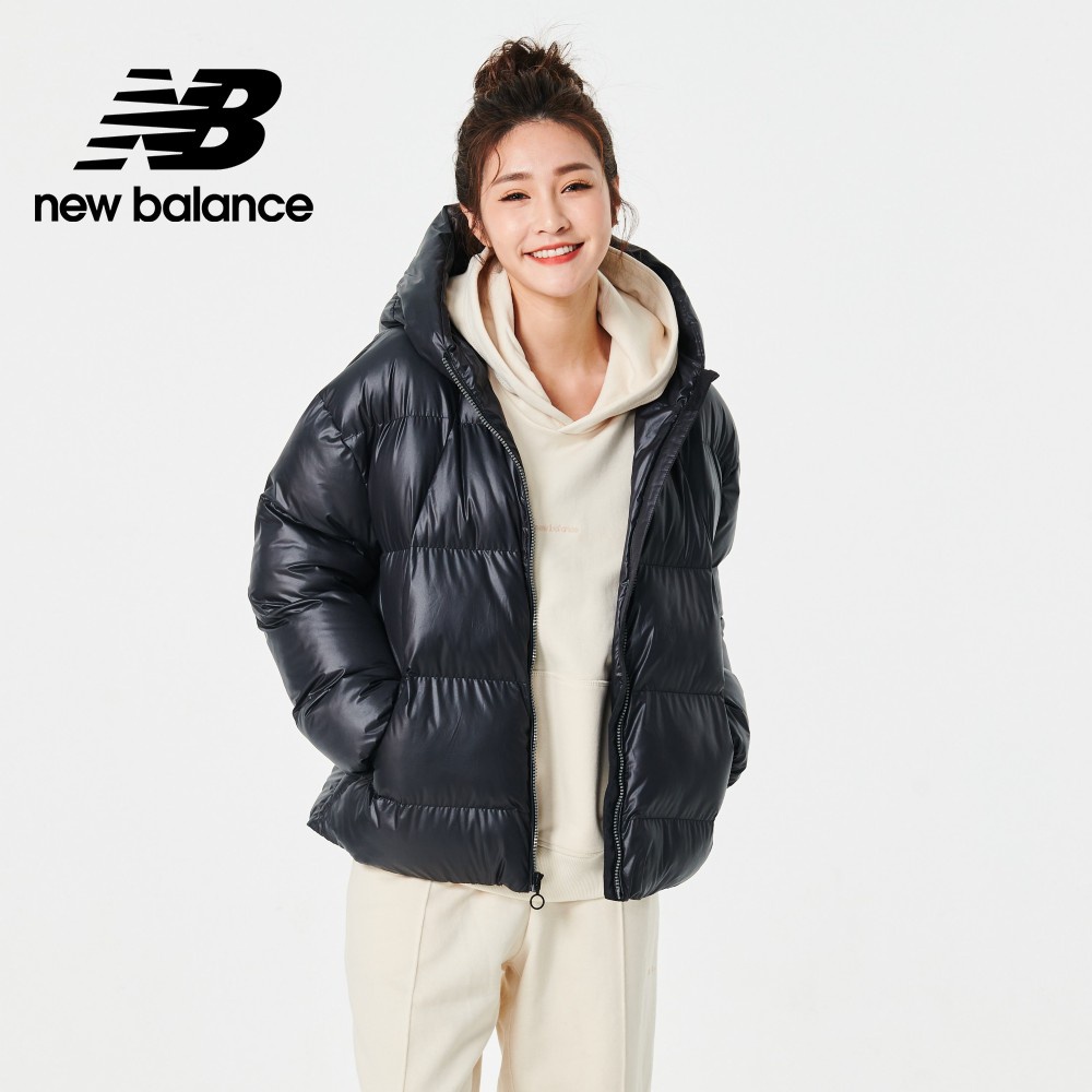 【New Balance】 NB 連帽鋪棉外套_女性_墨黑色_WJ23503PHM