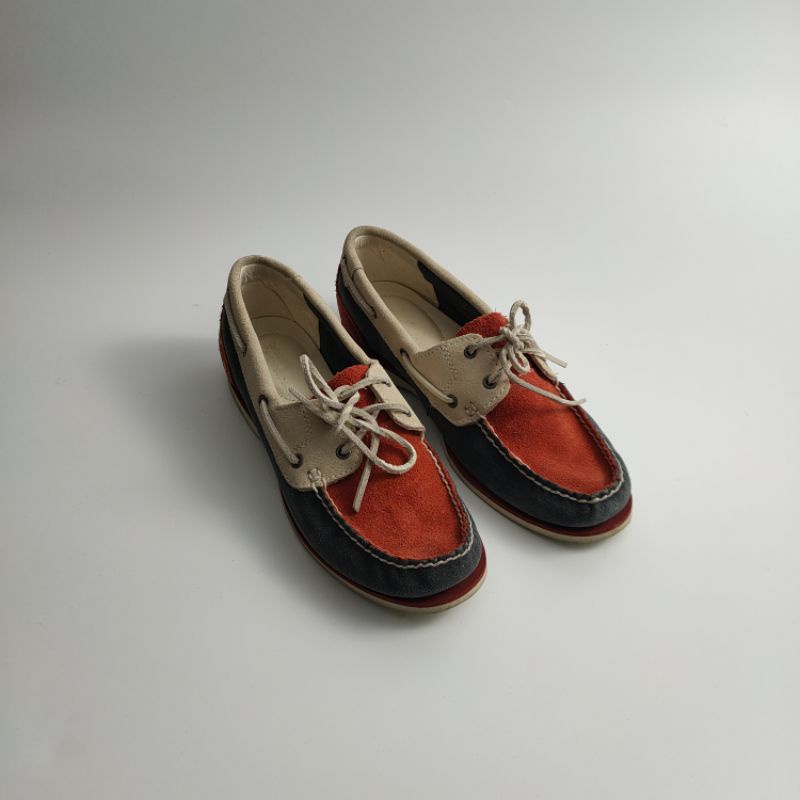 （9成新僅試穿）Timberland 紅藍牛津鞋 27.5 大尺碼