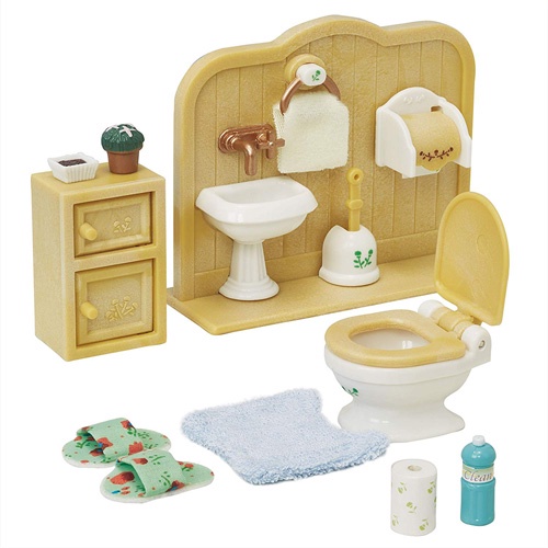 EPOCH 森林家族 森林廁所組 EP25800 (不含玩偶) ST安全玩具 202207 黑冷媽