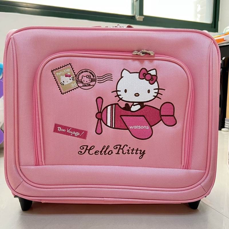 Hello Kitty 全新 登機箱 屈臣氏 袋我去旅行 出國 旅行 兒童行李箱 便攜 寶寶 旅遊 大容量 書包 媽媽包