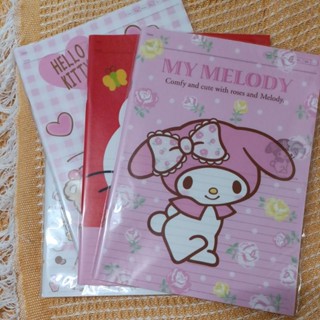 清倉｡◕‿◕｡正版授權 三麗鷗 Hello Kitty 美樂蒂 16K 膠皮筆記本 筆記本 4本/組