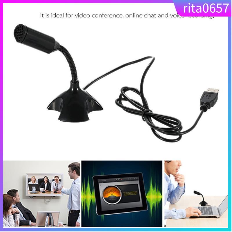 USB Desktop Microphone 360° Adjustable Support Voice Chattin