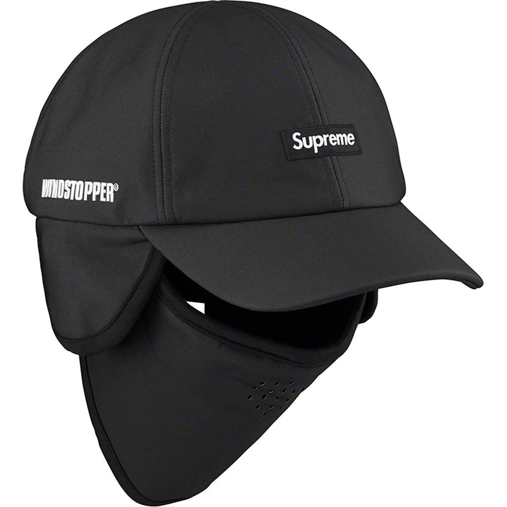 Supreme 2022 F/W 秋冬 WINDSTOPPER Facemask 6-Panel 口罩折耳帽 口罩 帽子