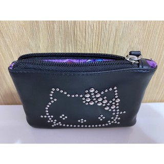 日本Sanrio hello kitty鉚釘大頭kitty錢包 皮夾