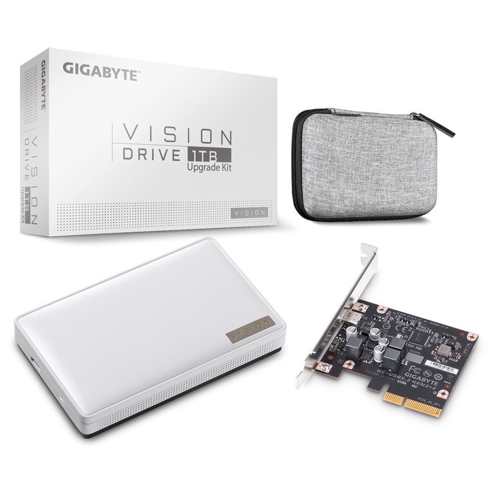 技嘉 VISION DRIVE 1TB Upgrade Kit(附USB 3.2 GEN2X2介面卡)GP-VSD1TB