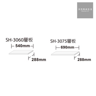 樹德SHUTER 高荷重展示架層板 SH-60 SH-75適用/白