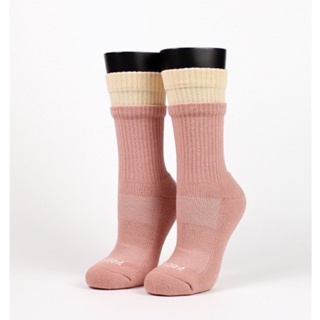 【WenYao】Footer 標語刺繡雙層襪 女款 K217M 除臭襪 運動襪 健康襪
